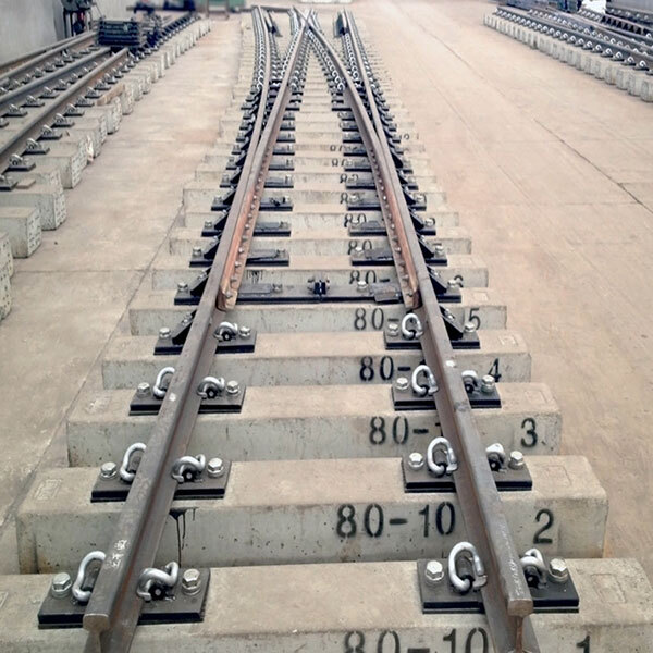 泰國(guó)BS80A-10單開(kāi)道岔 泰國(guó)BS80A-10單開(kāi)道岔